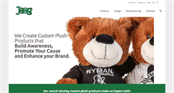 Desktop Screenshot of jaagplush.com